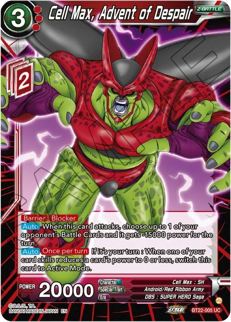 Cell Max, Advent of Despair Card Front