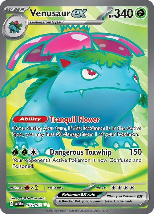 Venusaur ex Card Front