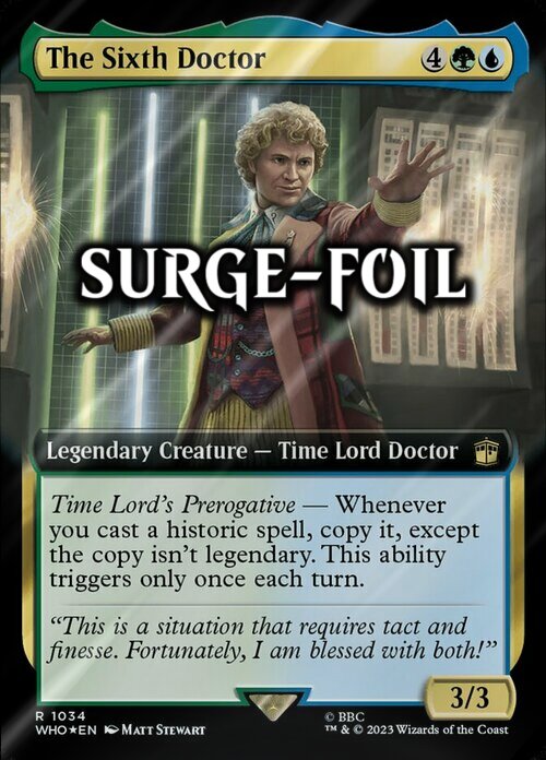 The Sixth Doctor Card Front
