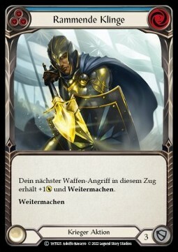 Driving Blade - Blue Card Front