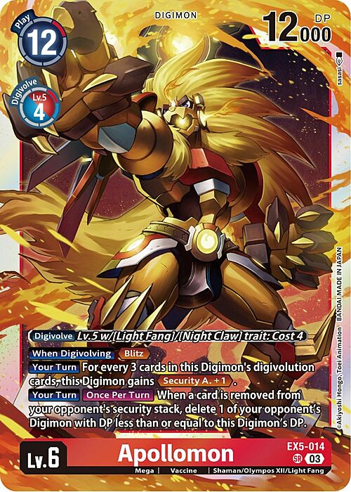 Apollomon Card Front