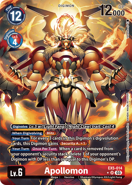 Apollomon Card Front