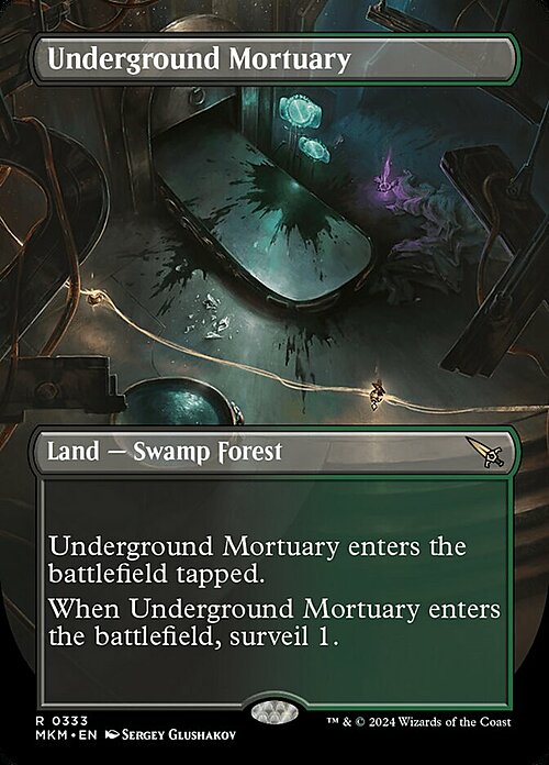 Underground Mortuary Card Front
