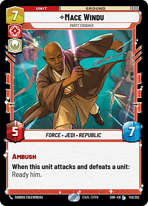 Mace Windu, Guastafeste Card Front