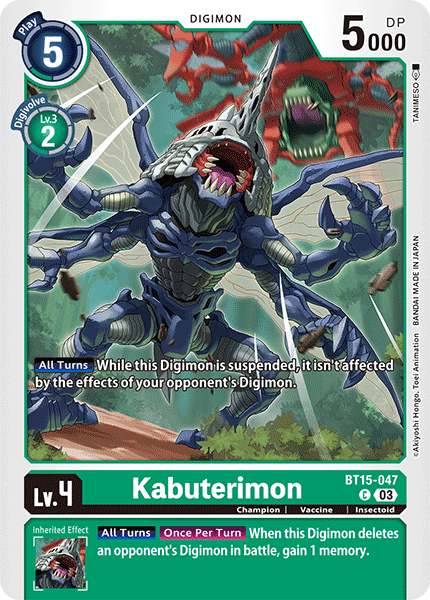 Kabuterimon Card Front