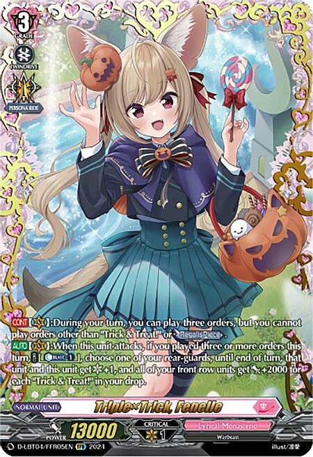Tr!plexTr!ck, Fenelle Card Front