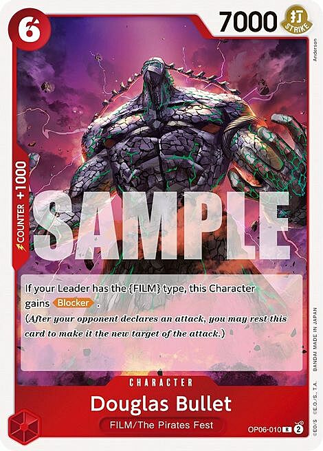 Douglas Bullet Card Front