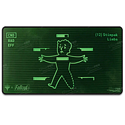 Más allá del Multiverso: Fallout: "Inventory Management" Black Stitched Playmat