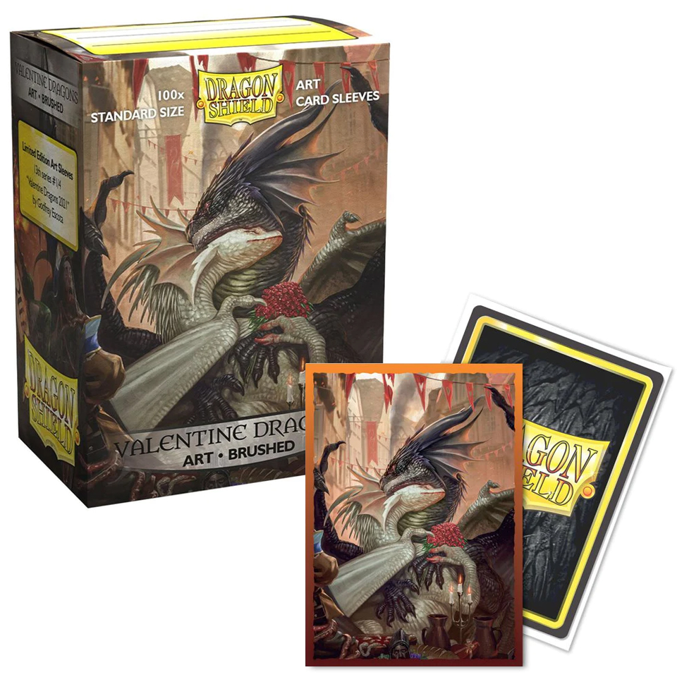 100 Dragon Shield Sleeves - Valentine Dragons 2021