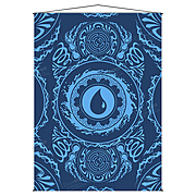 Mana 7 | Island Wall Scroll
