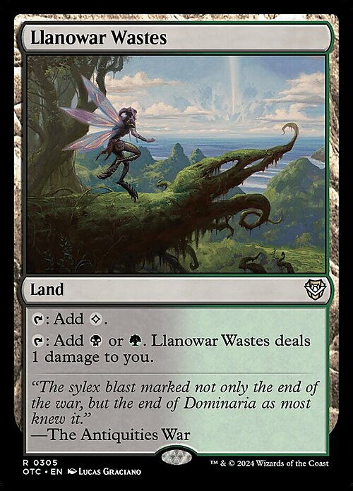 Llanowar Wastes Card Front