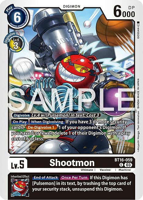Shootmon Card Front