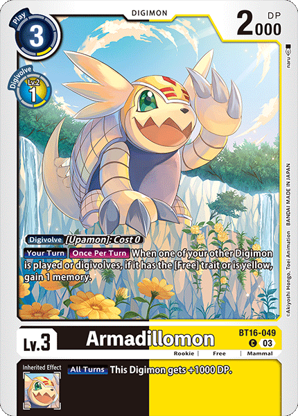 Armadillomon Card Front