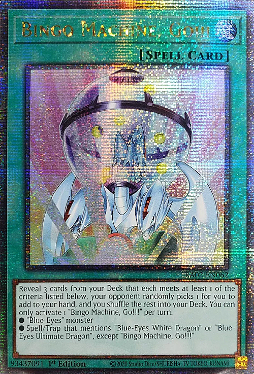 Bingo Machine, Go!!! Card Front