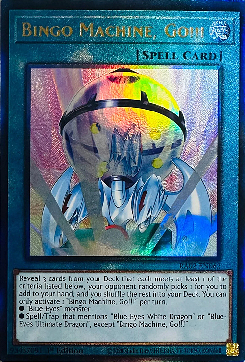 Bingo Machine, Go!!! Card Front