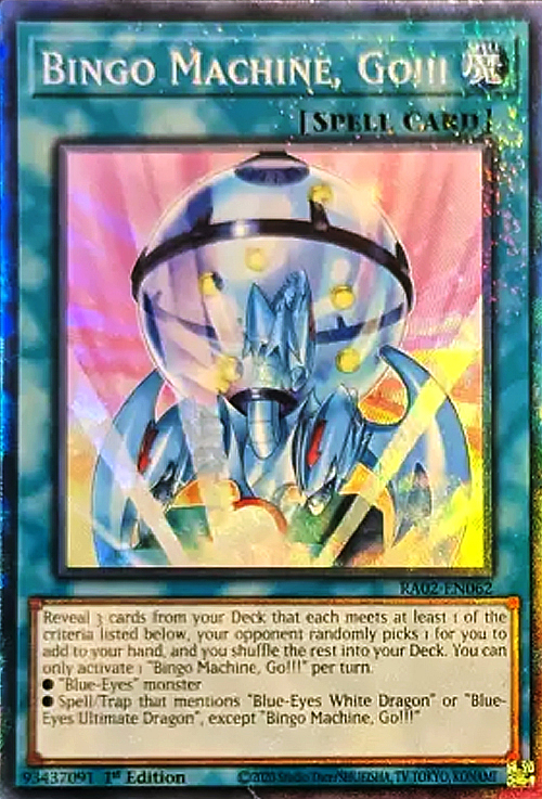 Bingo Machine, Go!!! Card Front