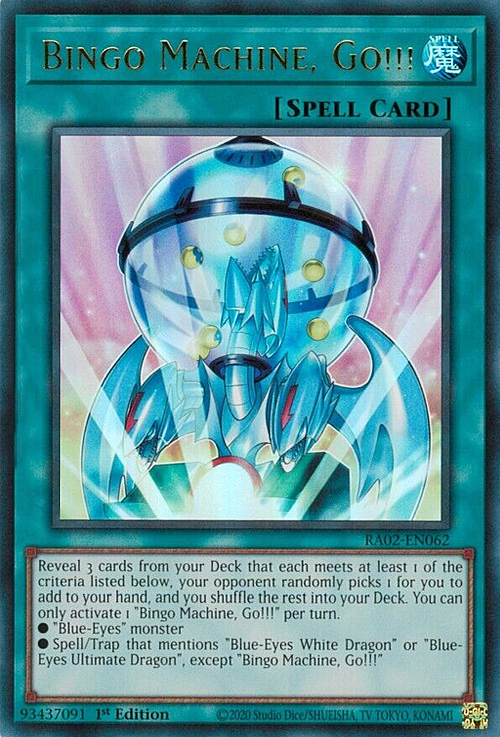 Bingo Machine, Go!!! Card Front