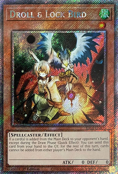 Droll & Lock Bird Card Front