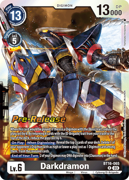 Darkdramon Card Front