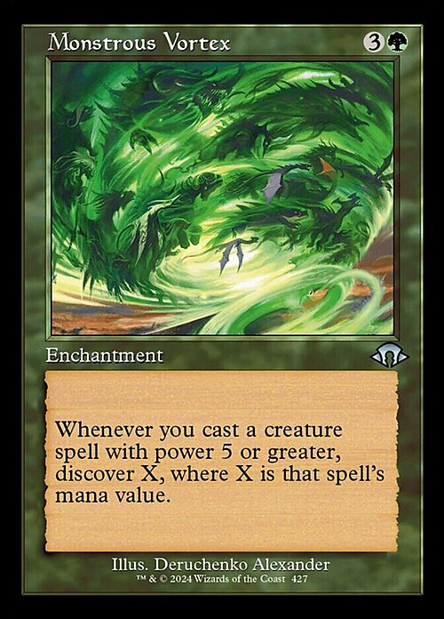 Monstrous Vortex Card Front