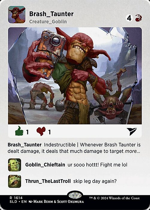 Brash Taunter Card Front
