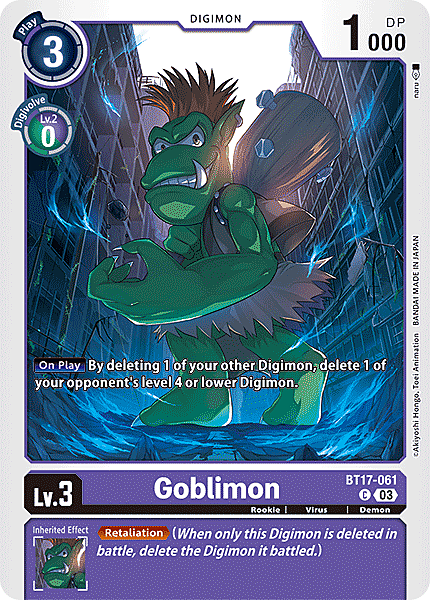 Goblinmon Card Front