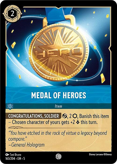 Medal of Heroes Card Front