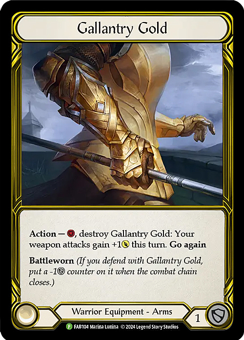 Gallantry Gold Card Front