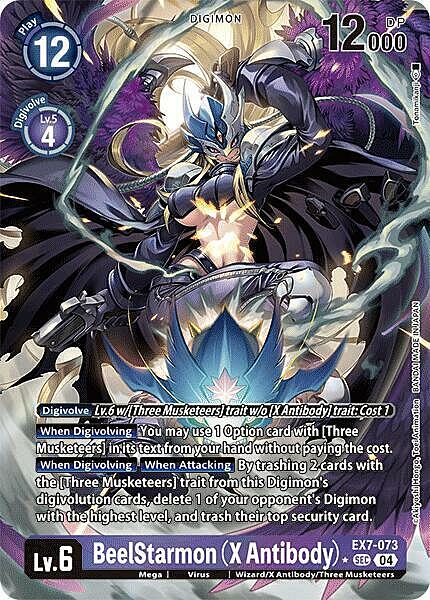 BeelStarmon (X Antibody) Card Front