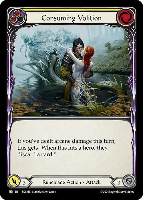 Consuming Volition - Yellow Card Front