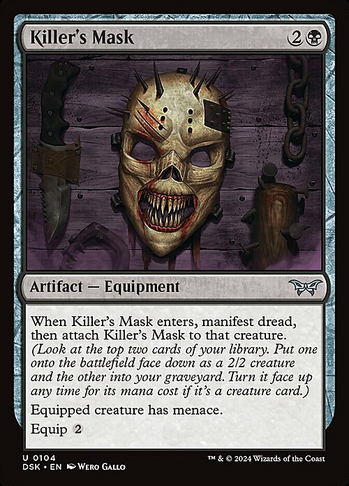 Killer's Mask Card Front