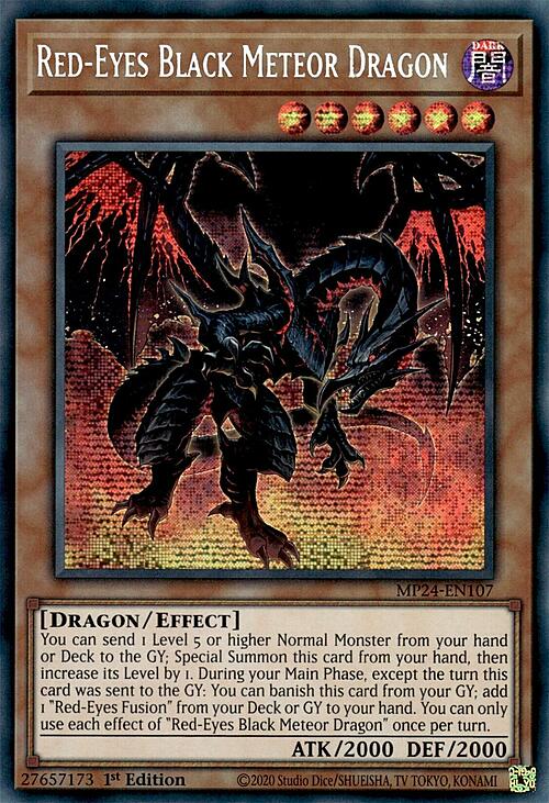 Red-Eyes Black Meteor Dragon Card Front