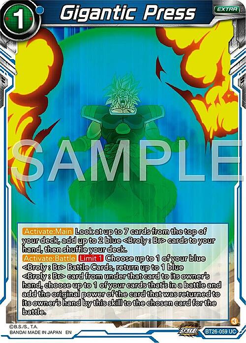 Gigantic Press Card Front
