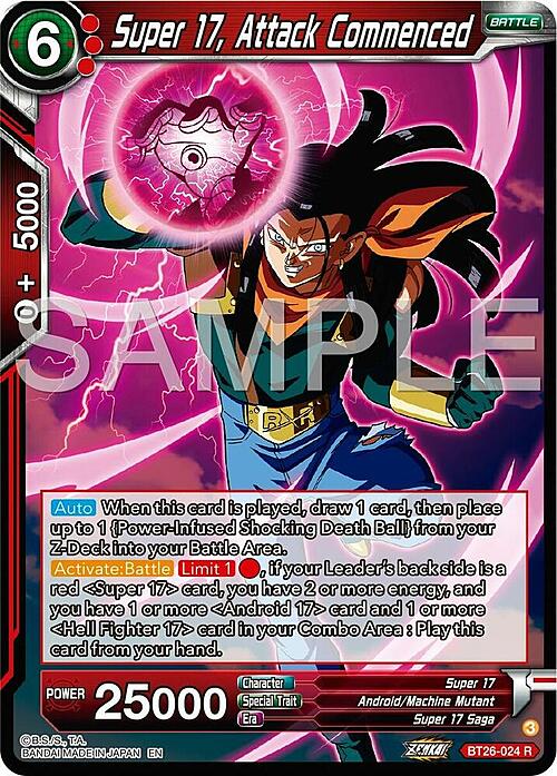 Super 17, Attack Commenced Card Front