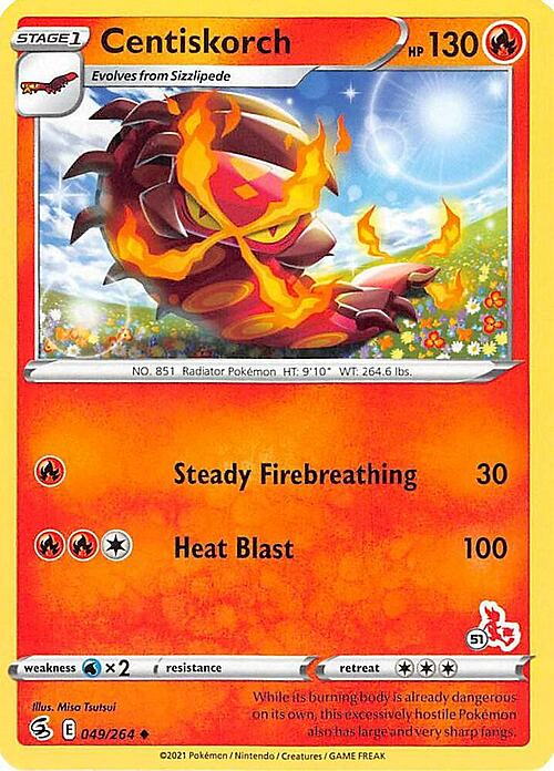 Centiskorch Card Front