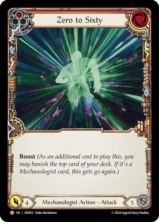 Zero to Sixty - Red Armory Deck: Dash I/O | Flesh and Blood | CardTrader