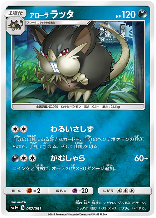 Alolan Raticate Card Front