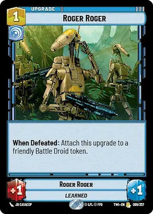 Roger Roger Card Front