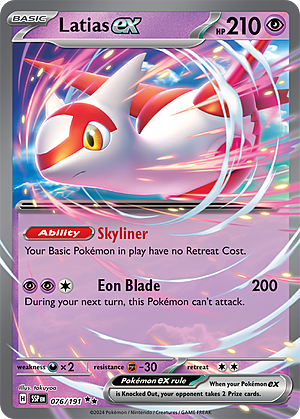Latias EX Card Front