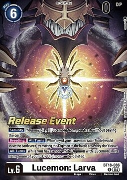 Lucemon: Larva Card Front