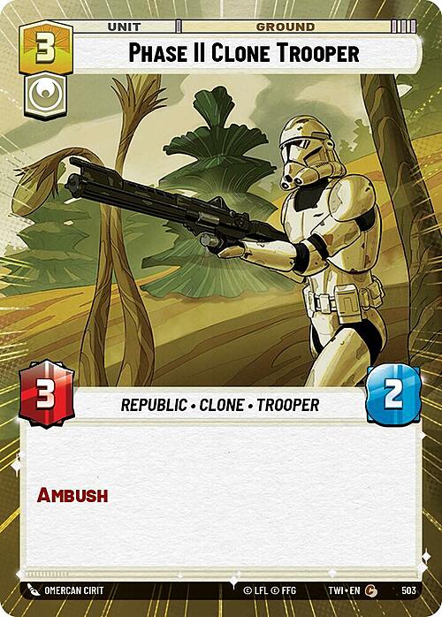 Phase II Clone Trooper Card Front
