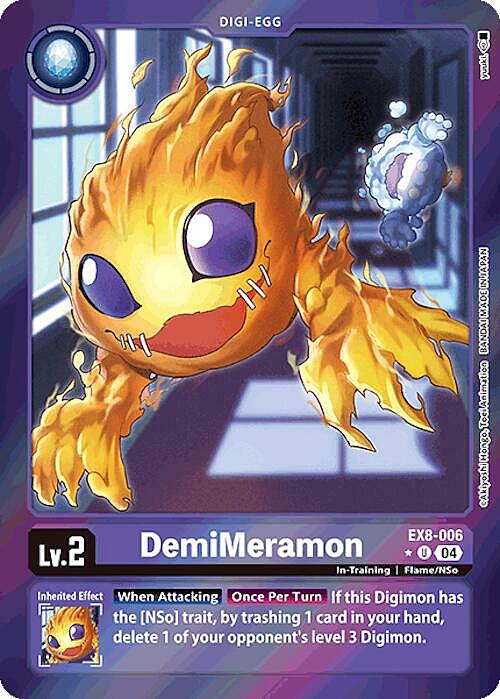 DemiMeramon Card Front