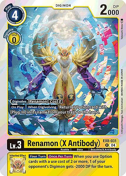 Renamon (X Antibody) Card Front