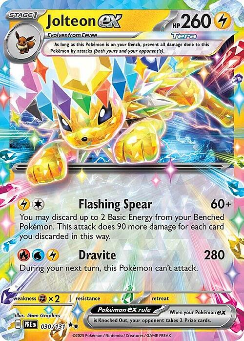 Jolteon ex Card Front