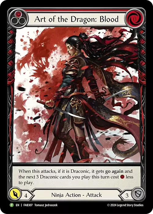 Art of the Dragon: Blood Card Front