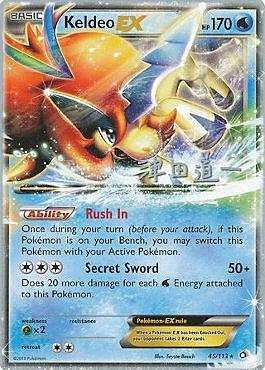 Keldeo EX Card Front