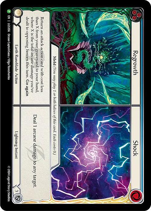 Regrowth // Shock Card Front