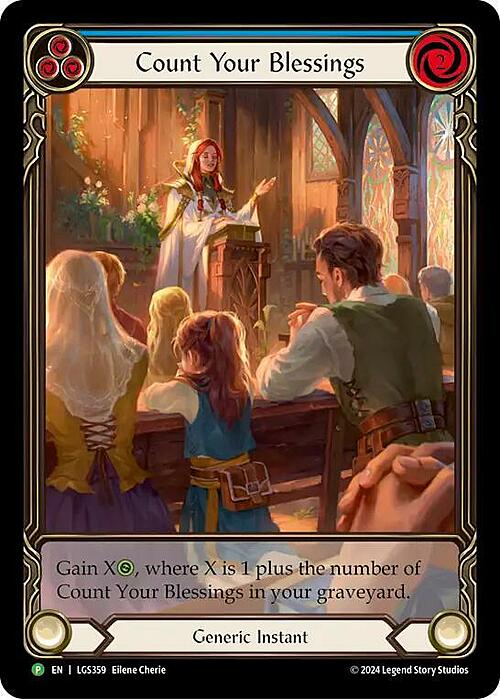 Count Your Blessings - Blue Card Front