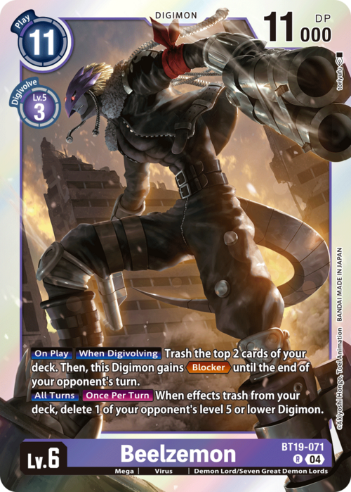 Beelzemon Card Front