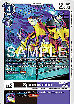 Sparrowmon Card Front